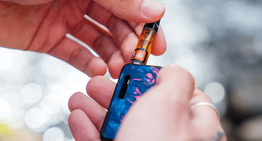 Wax pen with cannabis concentrates, highlighting modern cannabis vaping in Canada