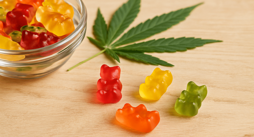 Assorted cannabis gummy bears in vibrant colors, illustrating what cannabis gummy bears
