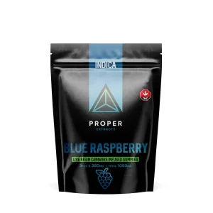 Buy Proper Extracts Edibles – Triangles 1080mg Live Resin Gummies – Blue Raspberry at Supreme Dispensary Online