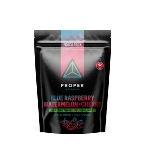 Buy Proper Extracts Edibles – Triangles 1080mg Live Resin Gummies – Indica Pack at Supreme Dispensary Online