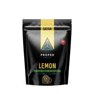 Proper Extracts Edibles – Triangles 1080mg Live Resin Gummies – Lemon