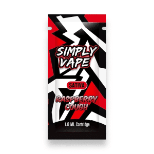 Simply Vapes – THC Cartridge Raspberry Cough 1ML (Sativa)