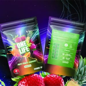One Life Edibles - Tutti Frutti Gummy - 300mg THC (Indica)