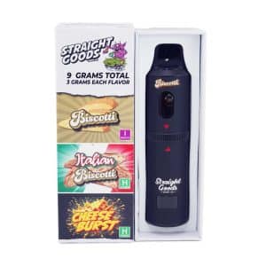 Straight Goods - Triple Chamber Vape - Biscotti + Italian Biscotti + Cheese Burst (3 Grams + 3 Grams + 3 Gram)