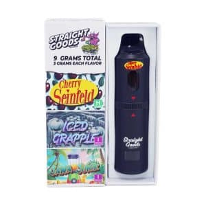 Straight Goods - Triple Chamber Vape - Cherry Seinfeld + Iced Grapple + Jawa Juice (3 Grams + 3 Grams + 3 Gram)