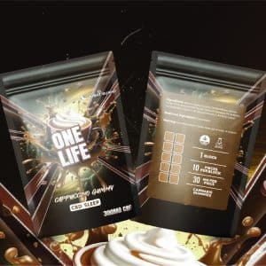 One Life Edibles - Cappuccino Gummy - 300mg CBD + 100mg Melatonin