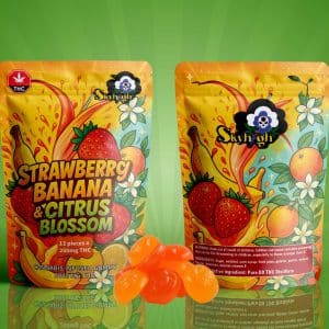 Sky High Edibles - Strawberry Banana + Citrus Blossom Gummy 3000mg THC