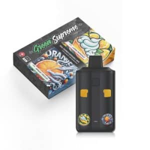 Buy Green Supreme – Dual Chamber Disposable THC Vape Pen - Lemon Meringue + Orange Freeze (3 Grams + 3 Grams) at Supreme Dispensary Online