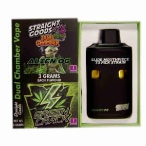 Straight Goods - Dual Chamber Vape - Alien OG + Green Crack (3 Grams + 3 Grams)