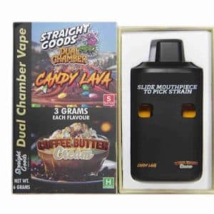 Buy Straight Goods - Dual Chamber Vape - Candy Lava + Coffee Buttercream (3 Grams + 3 Grams) at Supreme Dispensary Online