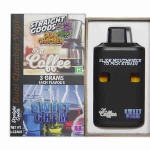 Buy Straight Goods - Dual Chamber Vape - Puff Of Coffee + Sweet Chem (3 Grams + 3 Grams) at Supreme Dispensary Online