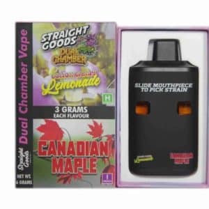 Buy Straight Goods - Dual Chamber Vape - Cotton Candy Lemonade + Canadian Maple (3 Grams + 3 Grams) at Supreme Dispensary Online