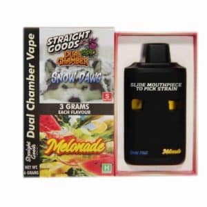 Buy Straight Goods - Dual Chamber Vape - Snow Dawg + Melonade (3 Grams + 3 Grams) at Supreme Dispensary Online