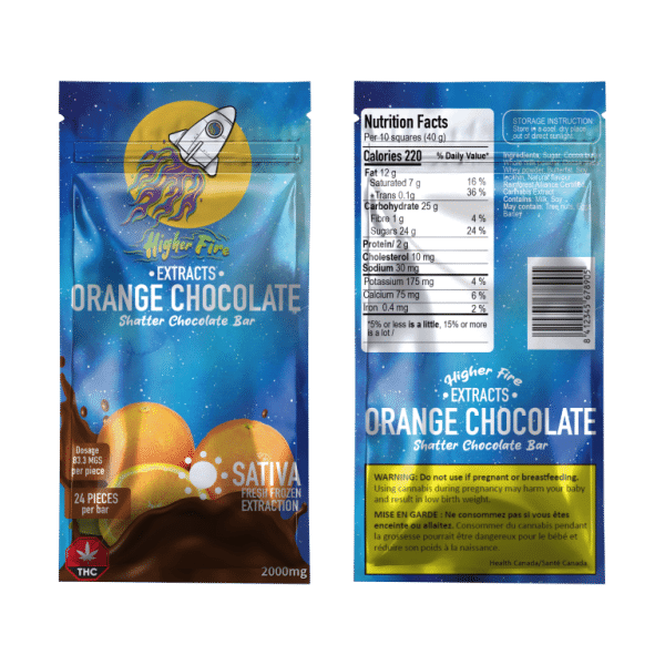 Buy Higher Fire Extracts – Shatter Chocolate Bar – Orange Chocolate mg THC (Sativa) THC at Supreme Dispensary Online Buy Higher Fire Extracts – Shatter Chocolate Bar – Orange Chocolate mg THC (Sativa) THC at Supreme Dispensary Online