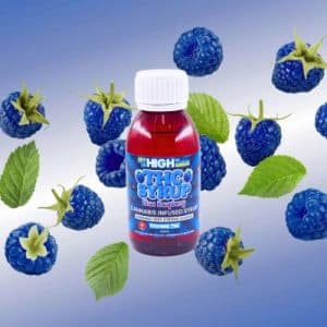 Buy Sky High Syrup - Blue Raspberry 1000mg THC at Supreme Dispensary Online
