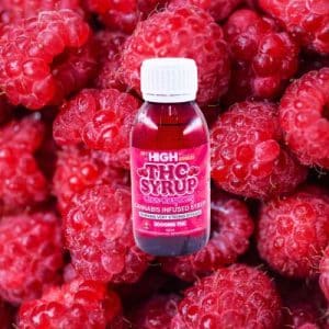 Buy Sky High Syrup - Cran-Raspberry 3000mg THC at Supreme Dispensary Online