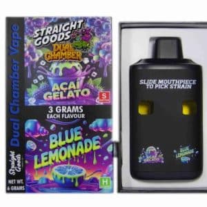 Buy Straight Goods - Dual Chamber Vape - Acai Gelato + Blue Lemonade (3 Grams + 3 Grams)