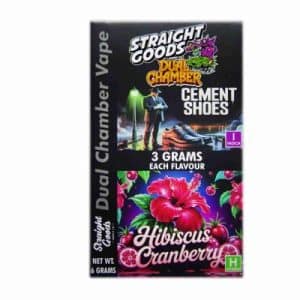 Buy Straight Goods - Dual Chamber Vape - Cement Shoes + Hibiscus Cranberry (3 Grams + 3 Grams)