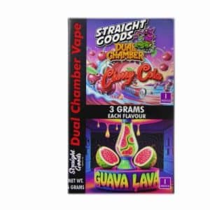 Buy Straight Goods - Dual Chamber Vape - Cherry Cola + Guava Lava (3 Grams + 3 Grams)