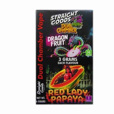 Buy Straight Goods - Dual Chamber Vape - Dragon Fruit + Red Lady Papaya (3 Grams + 3 Grams) Buy Straight Goods - Dual Chamber Vape - Dragon Fruit + Red Lady Papaya (3 Grams + 3 Grams)