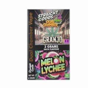Buy Straight Goods - Dual Chamber Vape - Granjo + Melon Lychee (3 Grams + 3 Grams)