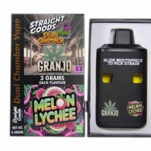 Buy Straight Goods - Dual Chamber Vape - Granjo + Melon Lychee (3 Grams + 3 Grams)
