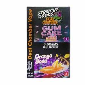 Buy Straight Goods - Dual Chamber Vape - Gum Cake + Orange Soda (3 Grams + 3 Grams)