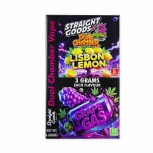 Buy Straight Goods - Dual Chamber Vape - Lisbon Lemon + Grape Gas (3 Grams + 3 Grams)