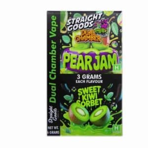 Buy Straight Goods - Dual Chamber Vape - Pear Jam + Sweet Kiwi Sorbet (3 Grams + 3 Grams)