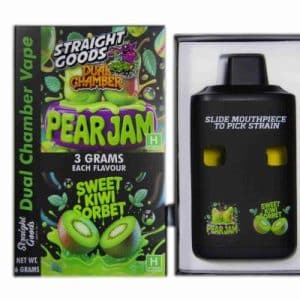 Buy Straight Goods - Dual Chamber Vape - Pear Jam + Sweet Kiwi Sorbet (3 Grams + 3 Grams)