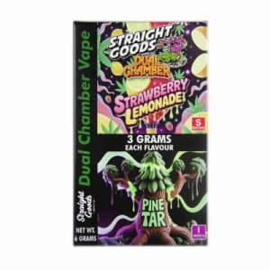 Buy Straight Goods - Dual Chamber Vape - Strawberry Lemonade + Pine Tar (3 Grams + 3 Grams)