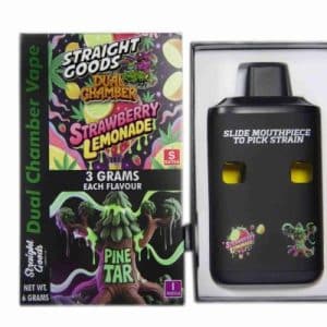 Buy Straight Goods - Dual Chamber Vape - Strawberry Lemonade + Pine Tar (3 Grams + 3 Grams)