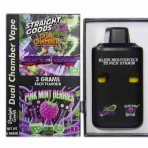 Buy Straight Goods - Dual Chamber Vape - Super Boof + Pink Mint Berries (3 Grams + 3 Grams)