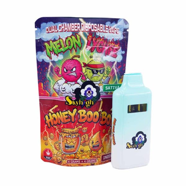 Buy Sky High Extract - Dual Chamber Vape - Honey Boo Boo (Indica) + Melon Lychee (Sativa) - (4 Grams + 4 Grams) at Supreme Dispensary Online