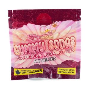Buy Unforgettable Edibles – Gummy Sodas Sour Cream Bottles 600mg THC at Supreme Dispensary Online
