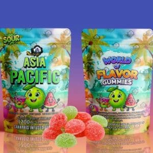 Buy Sky High Edibles - World of Flavor Gummies - Asia Pacific (1200mg THC) at Supreme Dispensary Online