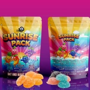 Buy Sky High Edibles - Day and Night Gummies - Sunrise Pack (900mg THC : 300mg CBD) at Supreme Dispensary Online