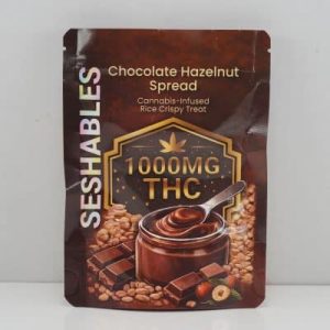 Buy Seshables Rice Crispy - Chocolate Hazelnut Spread 1000mg THC at Supreme Dispensary Online