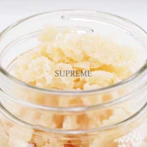 Buy Sugar Wax – Strawberry Banana – High-THC Cannabis Concentrate Available at Supreme Dispensary