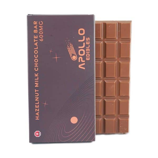Buy Apollo Edible Chocolates - Hazelnut Milk Chocolate Bar - 600MG THC at Supreme Dispensary Online