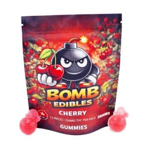 Buy Bomb Edibles - 3000mg THC Gummies - Cherry at Supreme Dispensary Online