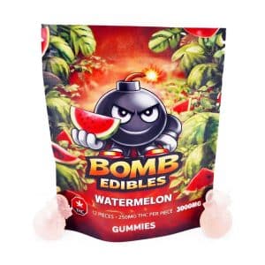 Buy Bomb Edibles - 3000mg THC Gummies - Watermelon at Supreme Dispensary Online