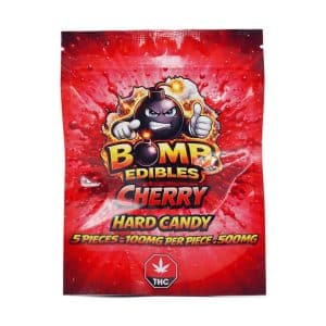 Buy Bomb Edibles - 500mg THC Hard Candy - Cherry at Supreme Dispensary Online