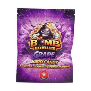 Buy Bomb Edibles - 500mg THC Hard Candy - Root Beer at Supreme Dispensary Online